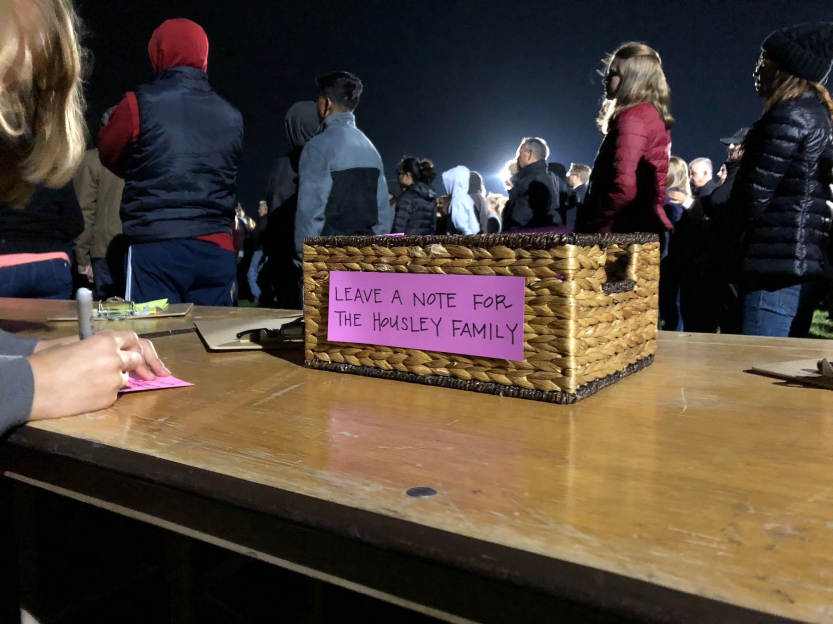 Alaina Housley vigil in Napa